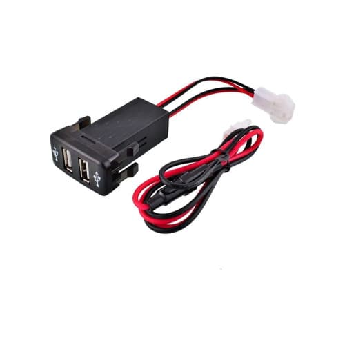 Mufa USB pentru bord  din cauciuc cu 2 porturi  Cod: 02