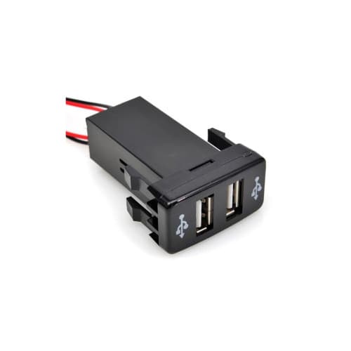 Mufa USB pentru bord  din cauciuc cu 2 porturi  Cod: 02 2