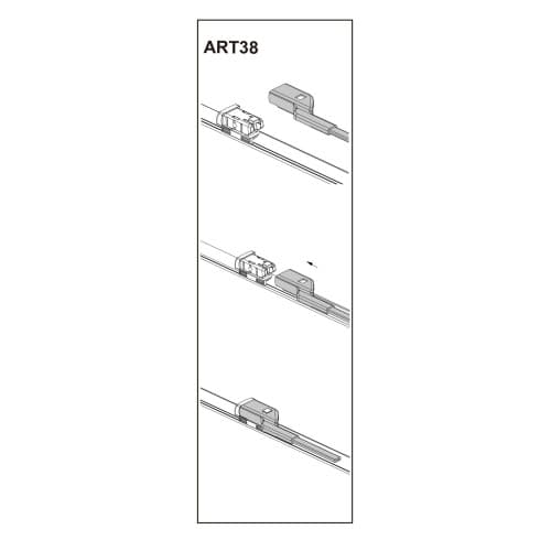 Stergator parbriz pasager FIAT BRAVO Van (198) 03/2008➝ COD:ART38 18"