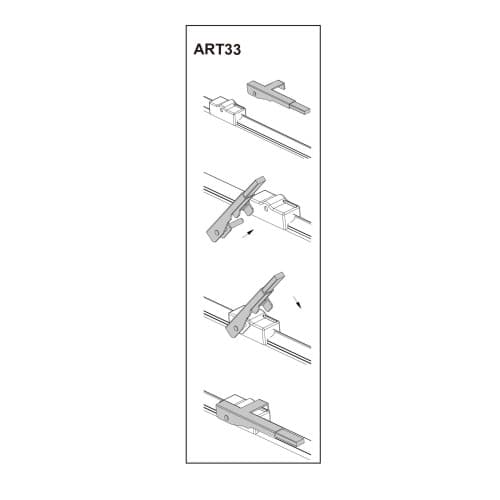 Stergator parbriz sofer FORDC-MAX 02/2007➝ COD:ART33 26" 2