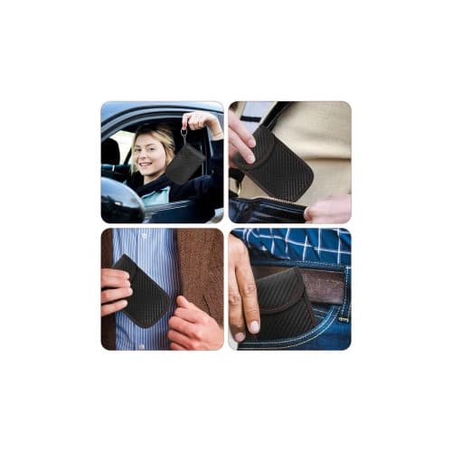 Husa cheie auto cu blocare frecventa radio, RFID Blocker, 14.5 x 9.5 cm, negru Cod: RAZ410 3