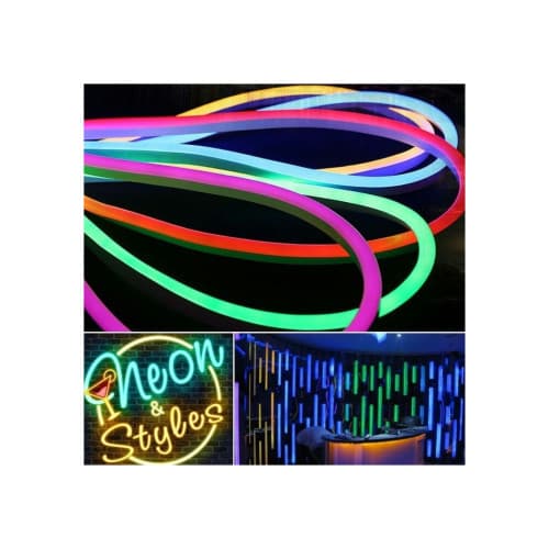 Banda LED Neon Flex 5 metri, 12V.  Cod: JSUNSPT-NEON-2835-1-12V