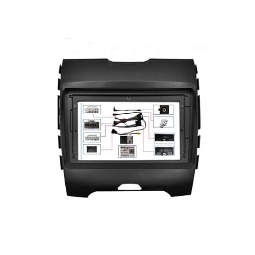 Rama Navigatie 9" cu cablaj si modul canbus compatibila  Ford Edge 2016-2021  Cod: NV3051/ GR2 4