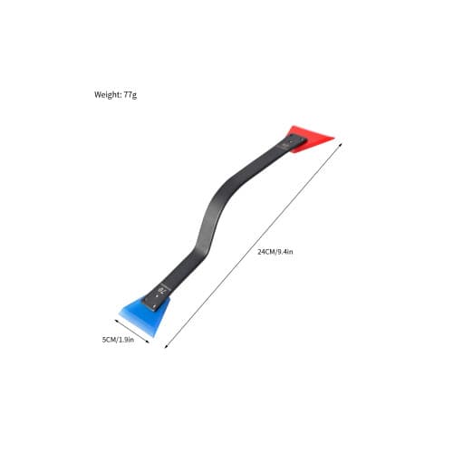 Racleta folie auto curbata dubla din silicon 70/90 durometru Cod: HS-122 3