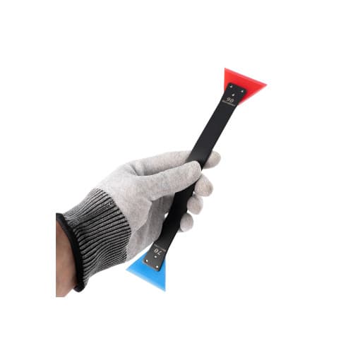 Racleta folie auto curbata dubla din silicon 70/90 durometru Cod: HS-122 4