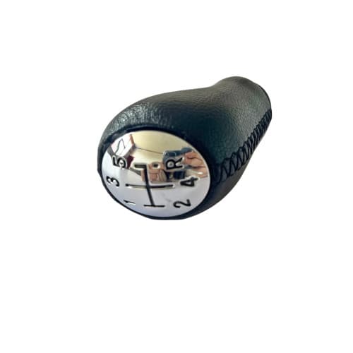 Maner schimbator imitatie piele compatibil  Dacia Logan / Renault Megane / Clio cu 2 adaptoare pentru 5 si 6 viteze  Cod: SC-54 2