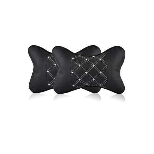 Set 2 perne tetiere universale sustinere gat auto culoare Negru cusaturi diverse Cod: FS-6512 2