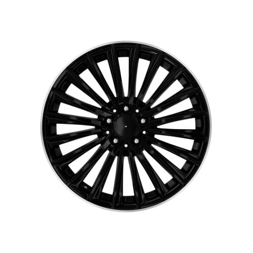 Jante DY1989 19x8 5x112 negre cu margine diamond cut compatibile Mercedes 2