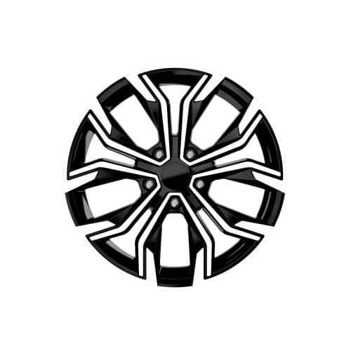 Jante DY666 KM 16x6.5 4x100 ET35 negru polish compatibile Dacia, Renault, Opel, Nissan 2