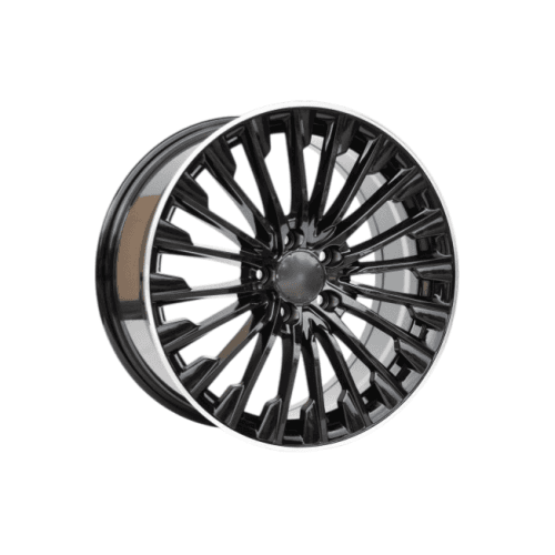 Jante PDW 19x8 5x112 ET38 negru cu margine polish compatibile Mercedes Cod: L95764F02