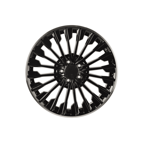 Jante PDW 19x8 5x112 ET38 negru cu margine polish compatibile Mercedes Cod: L95764F02 2