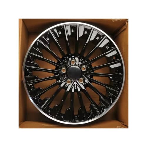 Jante PDW 19x8 5x112 ET38 negru cu margine polish compatibile Mercedes Cod: L95764F02 3