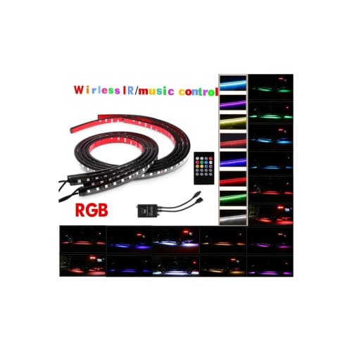 Kit banda LED SMD sub masina cu telecomanda  Cod: LE55RGB / FS-001 2