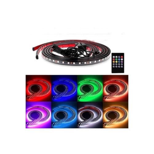 Kit banda LED SMD sub masina cu telecomanda  Cod: LE55RGB / FS-001 3