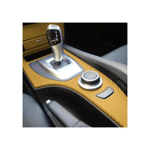 Rola folie carbon 3D culoare Galben  latime 1.27mx30m 2