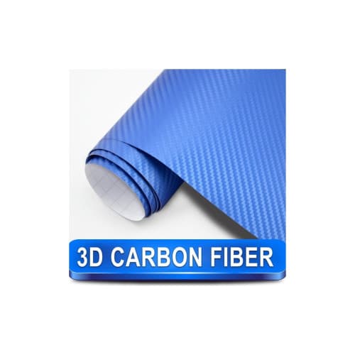 Rola folie carbon 3D albastra cu tehnologie eliminare bule 1.5m x 10m Cod: CF-10B
