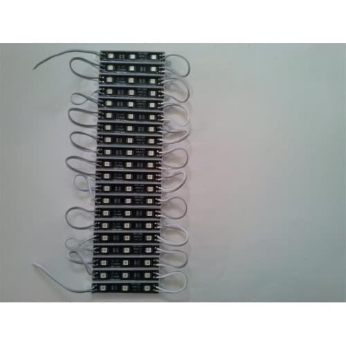 Modul 3 SMD 5050 24V fundal negru lumina alba 2