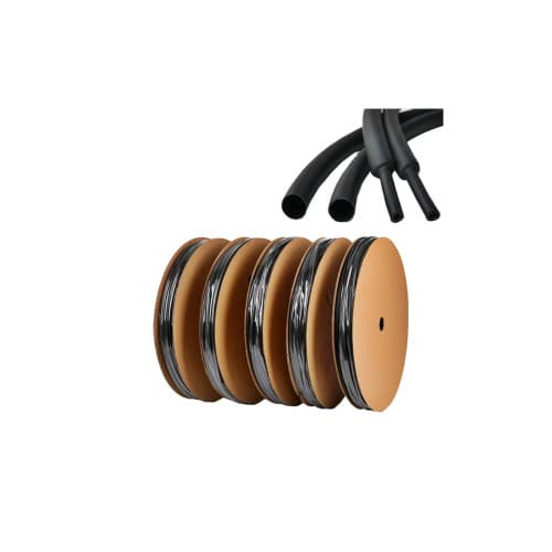 Tub varnis termocontractabil negru 6.0 mm 100 m rola raport contractie 2:1 Cod: VRN-Q6B 3