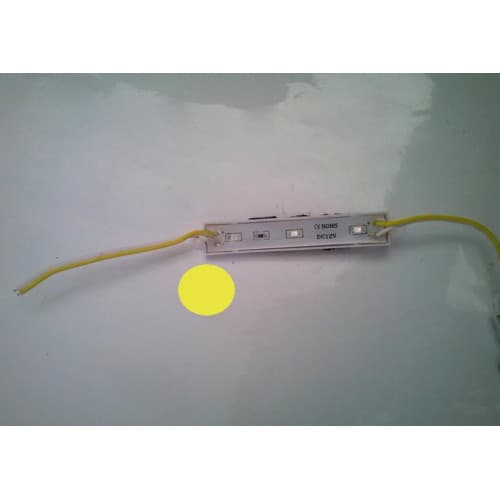 Modul 3 SMD 2835 12V lumina galbena