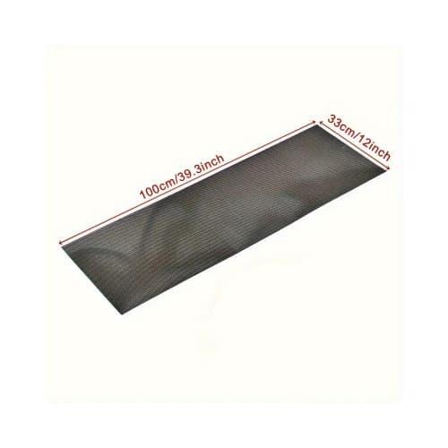 Plasa tuning argintie / crom metalica 100x33cm   3