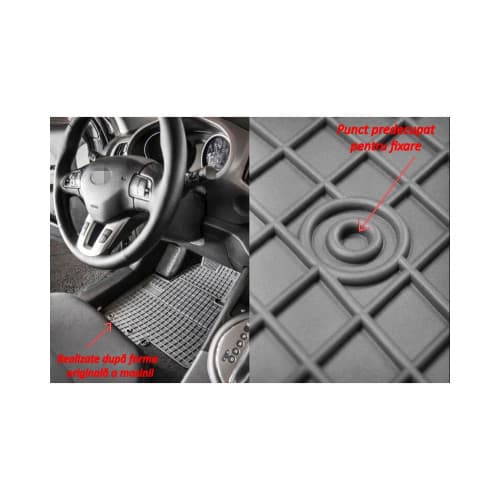 Covoare interior cauciuc El Toro compatibile Skoda Fabia I 1998–2008 Cod: 0015 P60 2