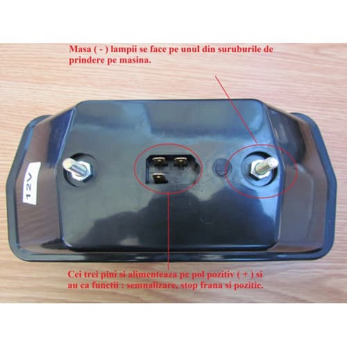 Lampa stop camion LED 15 x 18 12V ( pret / buc ) 4