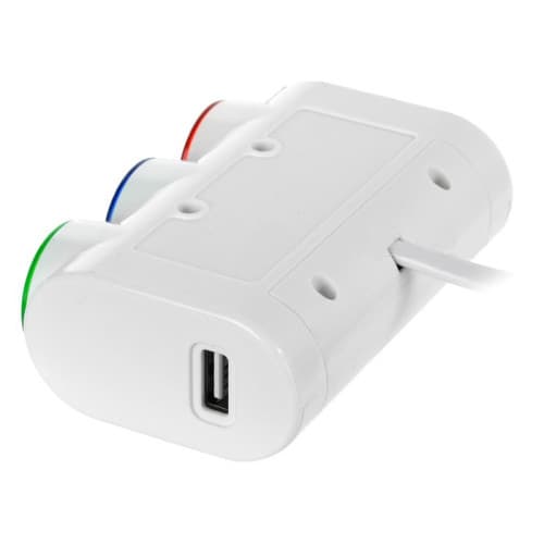 Prelungitor bricheta  3 cai si butoane  cu 2USB  Cod:1566 2