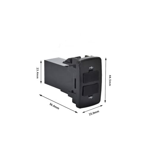 Mufa USB pentru bord cu capac din cauciuc cu 2 porturi  Cod: 01 4