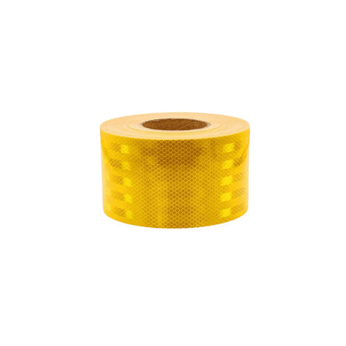 Banda reflectorizanta tip fagure galbena 10cm x 25m Cod: CH-010Y