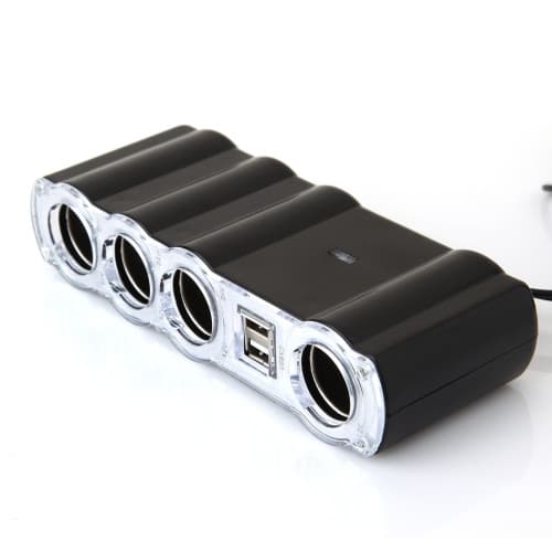 Prelungitor priza 4 cai auto si 2 USB  WF4008 2