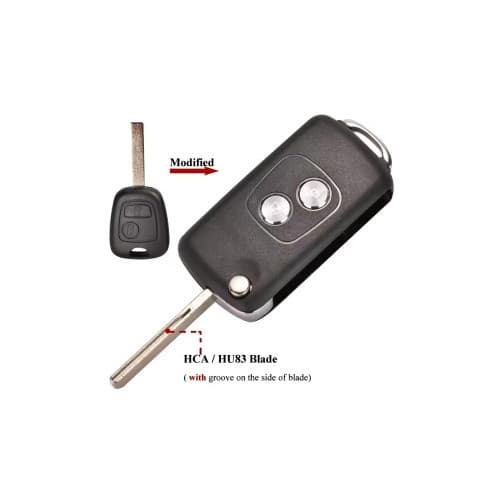 Carcasa telecomanda compatibila Peugeot, cu lamela, Cod: 026-53 4