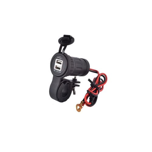 Mufa USB moto cu adaptor 3.1A Cod: MCA040