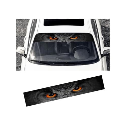 Abtibild parasolar parbriz sau luneta model Ochi de Bufnita Cod: YH-04