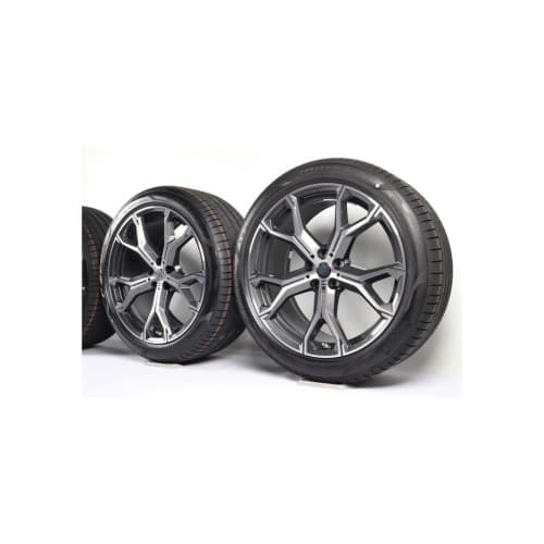 Jante PDW 22x9 fata 22x10.5 spate 5x112 ET40 ET35 gri antracit polish compatibile BMW Cod: LC5445F12 NX / LC5445R95 NX 3