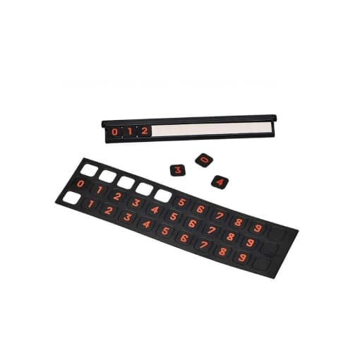 Suport numar telefon retractabil  culoare  Negru 2