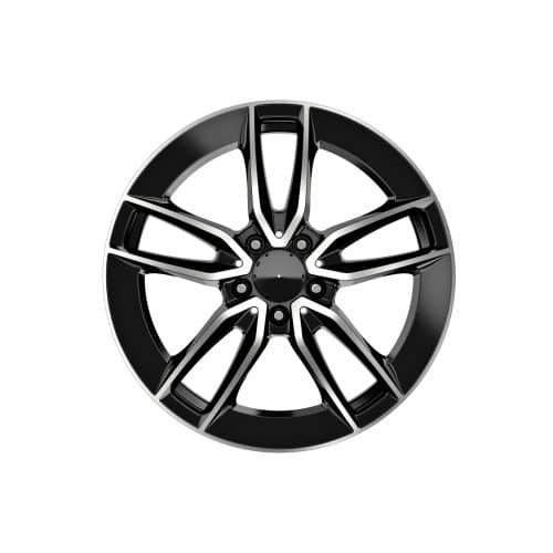 Jante DY388 KM 18x8 fata 18x9 spate 5x112 negru  diamond cut compatibile Mercedes 2