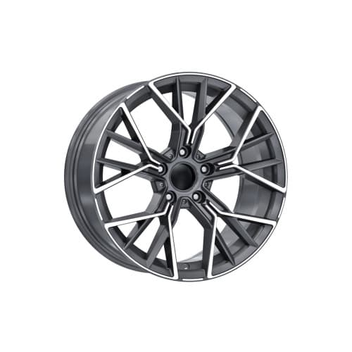 Jante DY710 KM 20x8.5 20x9.5 5x112 compatibile BMW 5x112 gri antracit diamond cut