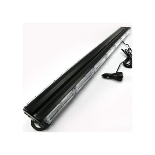 Rampa girofar proiector LED COB stroboscopic lumina portocalie 12 24V baza magnetica Cod: AS-COB-7-2S