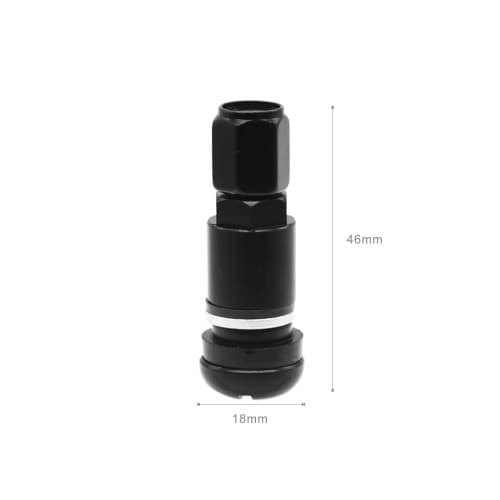 Valve metalice negre  compatibile turisme si autoutilitare 4 bucati  set Cod: NG-MS-525 4