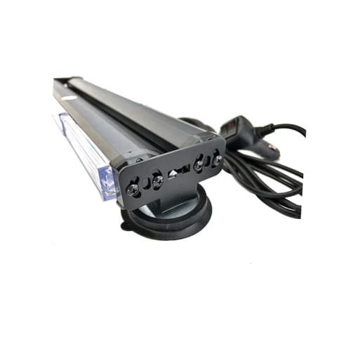 Rampa girofar proiector LED COB stroboscopic lumina portocalie 12 24V baza magnetica Cod: AS-COB-8-2S 3