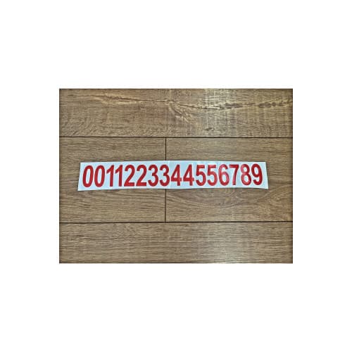 Set abtibilduri pentru numar de telefon, cu 16 cifre fiecare, Cod: TZ-123 3