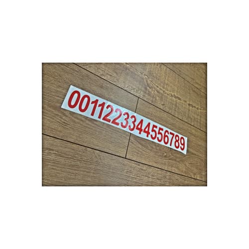 Set abtibilduri pentru numar de telefon, cu 16 cifre fiecare, Cod: TZ-123 2