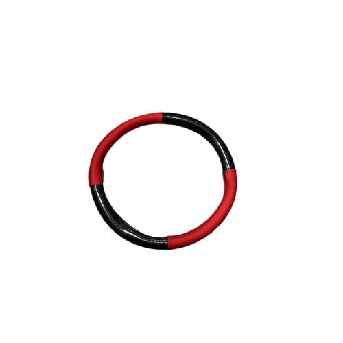Husa volan imitatie piele si carbon  marime M Cod: WK-1402