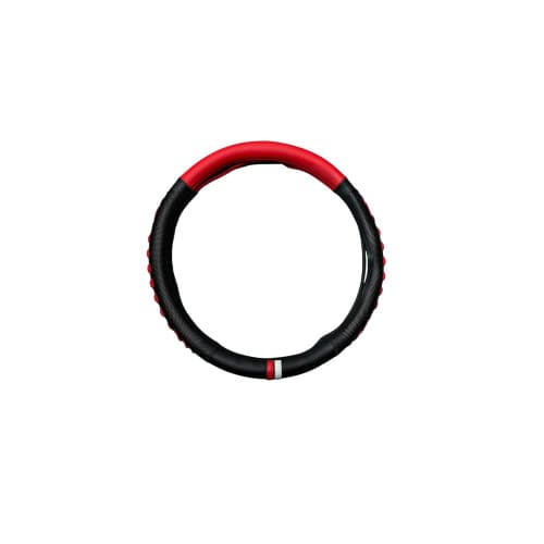 Husa volan imitatie piele si silicon rosu marime M Cod: WK-1404