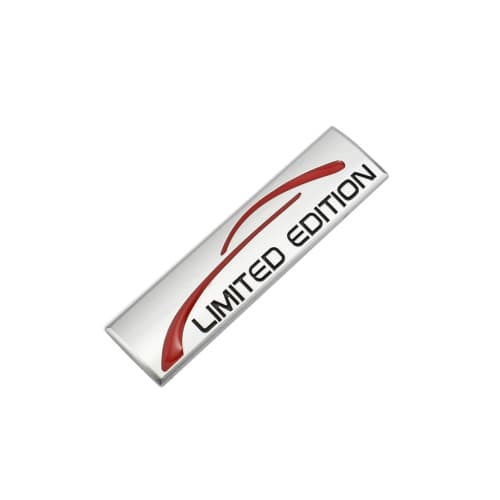 Ornament metalic auto "Limited Edition" cromat 9x2.4cm Cod: ART-LE1S