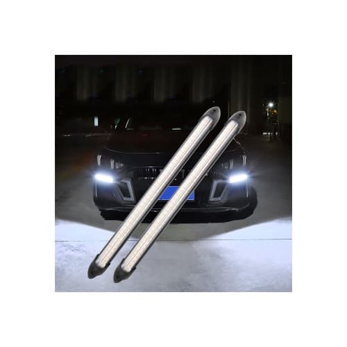 Set lumini LED DRL cu functie de semnalizare dinamica 12V lungime 28cm Cod: FS-1816 2