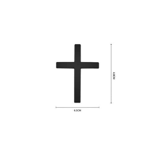 Ornament  metalic "CRUCE" Negru 4.8cmx6.5cm Cod: JS-19 2