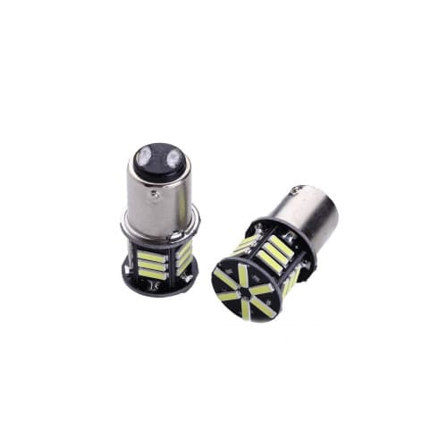 Bec LED 2 faze BAY15D 1157 21SMD 24V 300 lumen lumina alba Cod: HH036