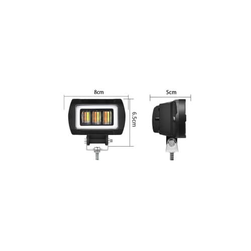 Proiector LED cu angel eyes  DRL alb  1000lm Cod: ZC-3WY-1 2