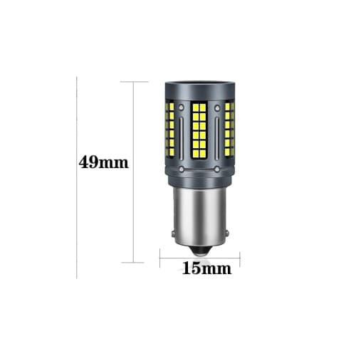 Set 2 becuri o faza T.V. BA15S 84SMD Canbus 12V-24V nonpolar lumina alba 1000 lumen 25W Cod: HH002 3